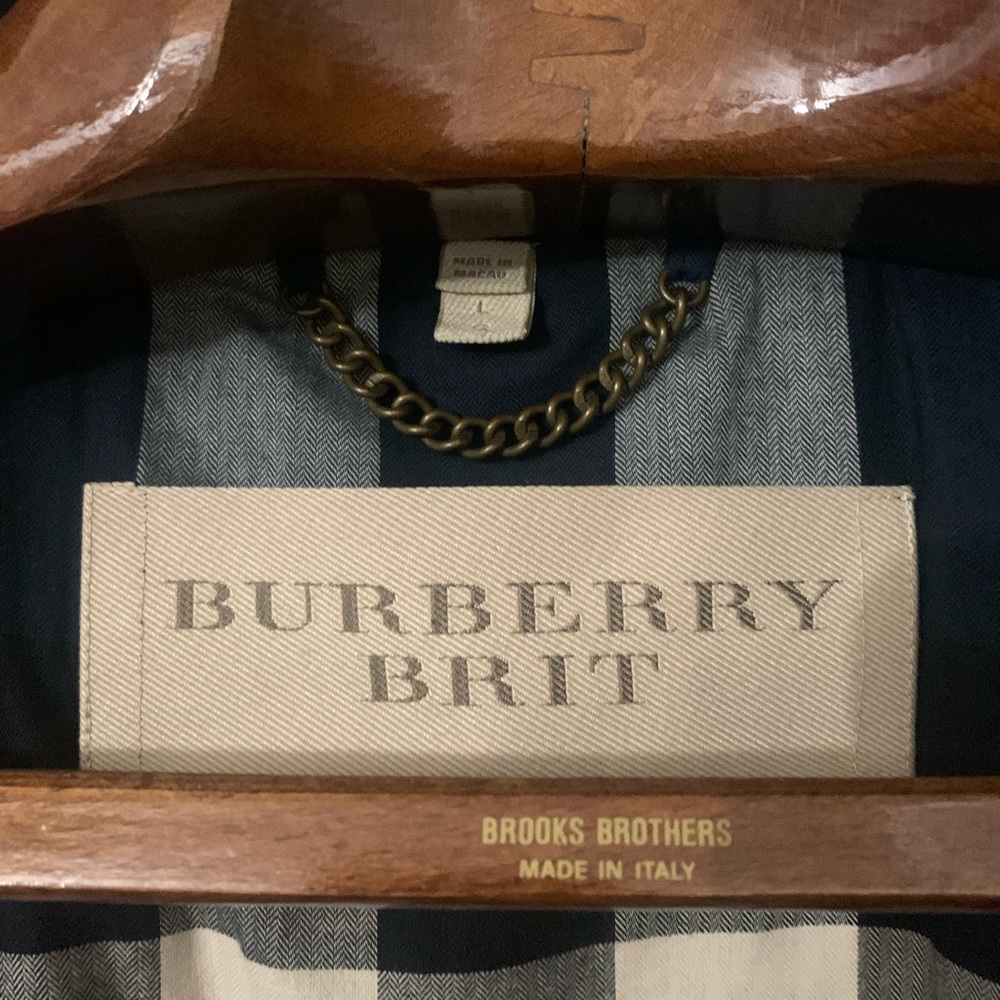 Burberry Brit men's navy wool coat size L - Picture 4 of 16